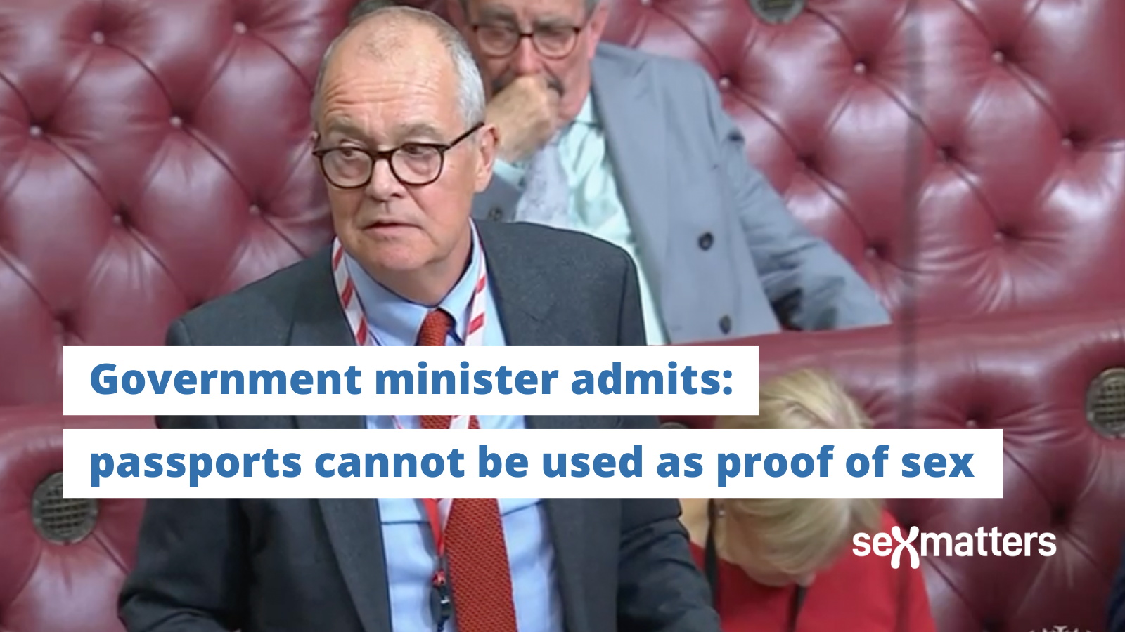 Government minister admits: passports cannot be used as proof of sex