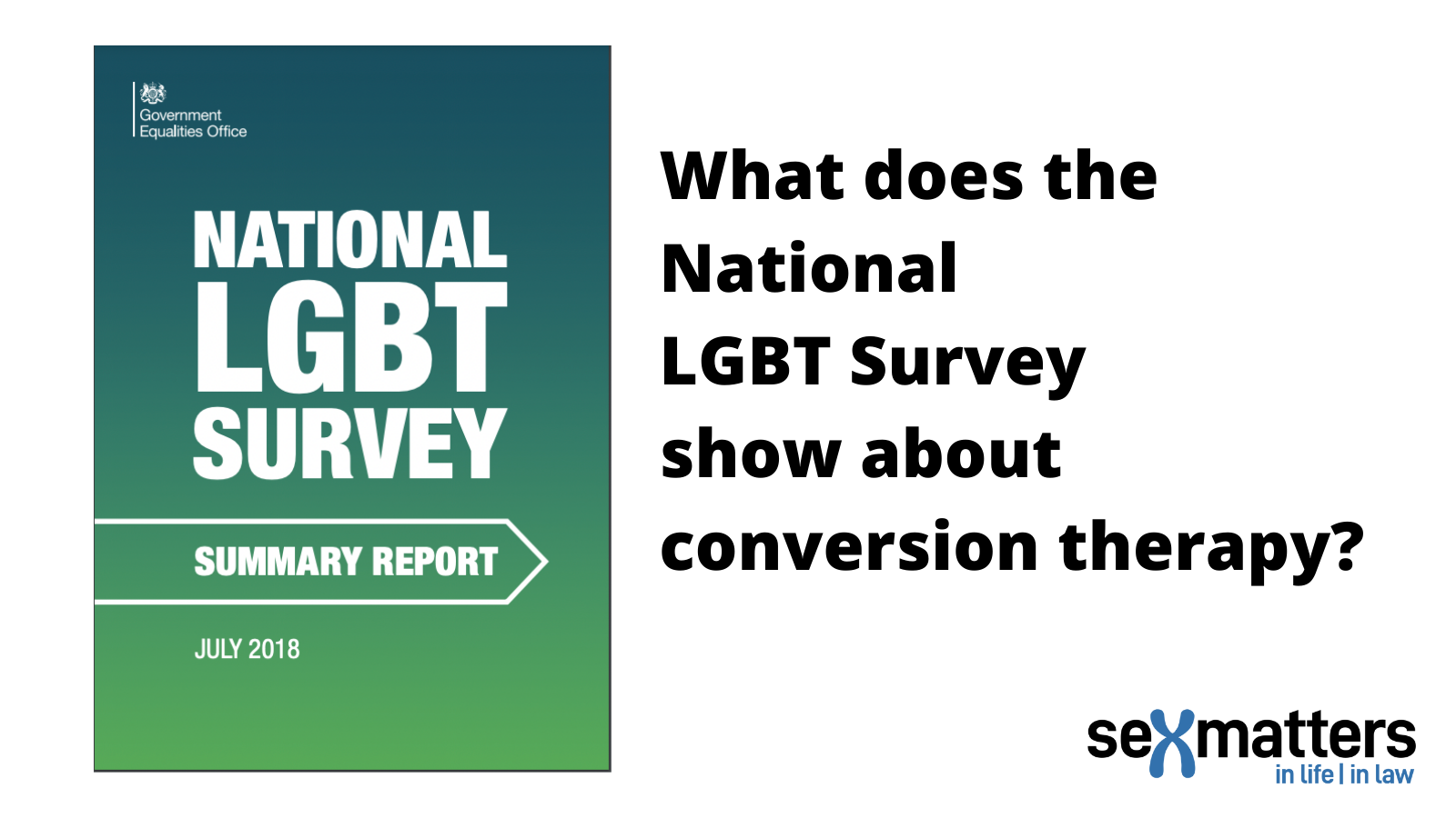 What does the National LGBT Survey Show about Conversion Therapy