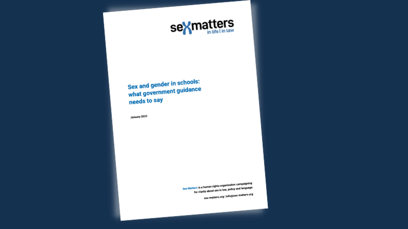 Sex and gender in schools: what government guidance needs to say