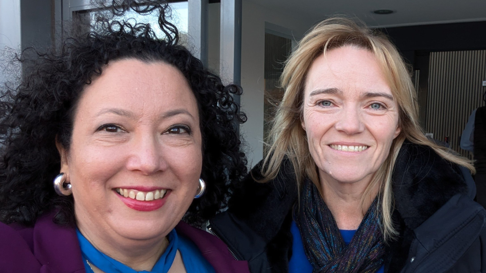 Maya Forstater (left) and Sandie Peggie