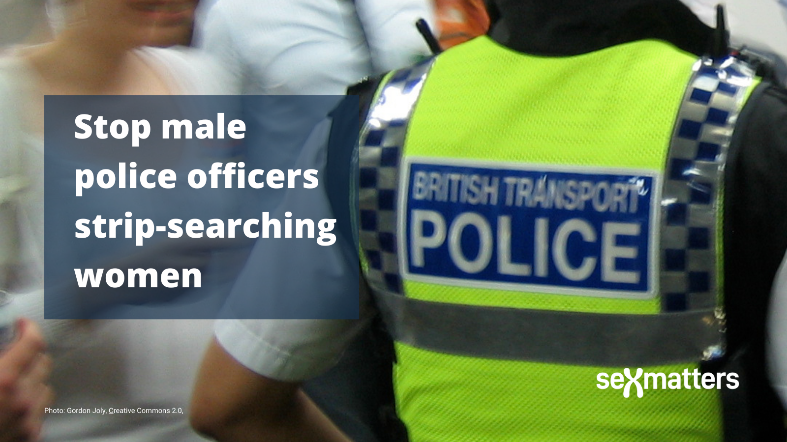 Stop male police officers strip-searching women