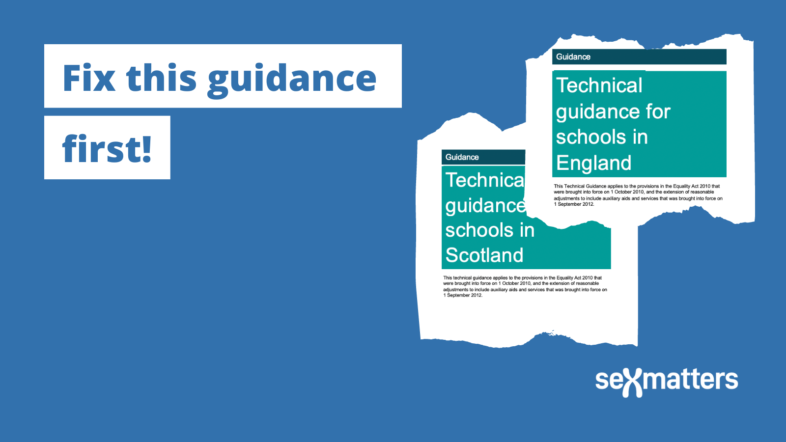Fix this guidance first!