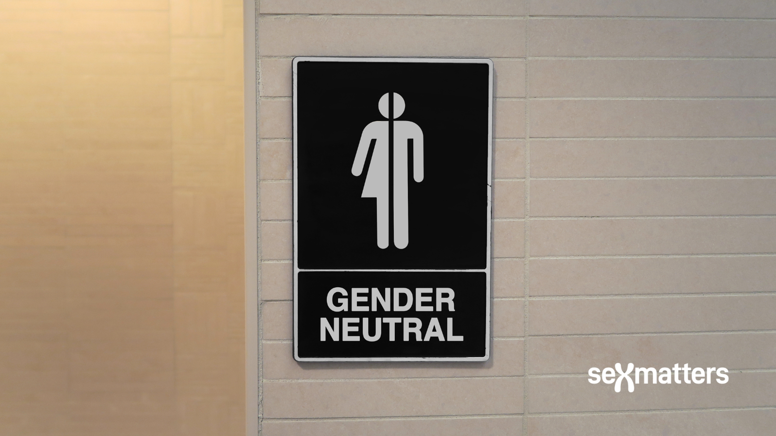 Workplaces – sign for a "gender-neutral" toilet